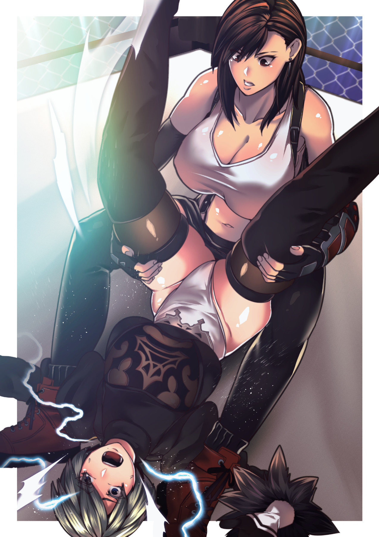 Hentai Manga Comic-Square off! 2B vs Tifa-Read-2